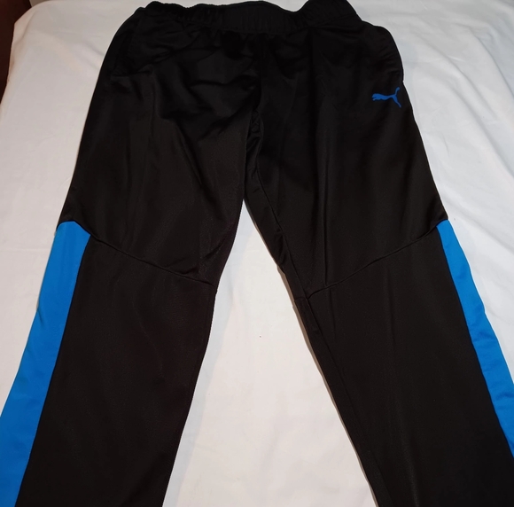 Puma mens way 1 DE-91074 SIZE LARGE BLACK/BLUE GREAT CONDITION - Picture 1 of 7